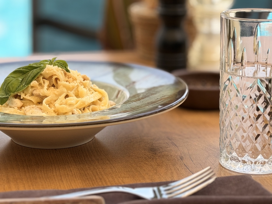 Tavuklu Tagliatelle Carbonara