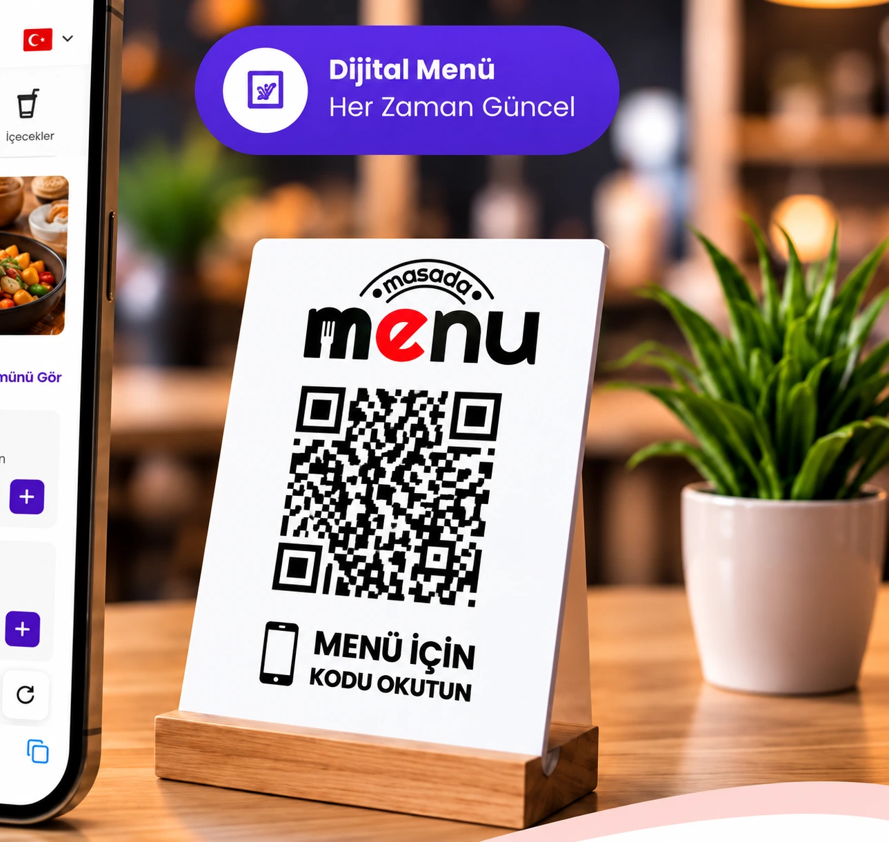 QR menü ile müşteri etkileşimi
